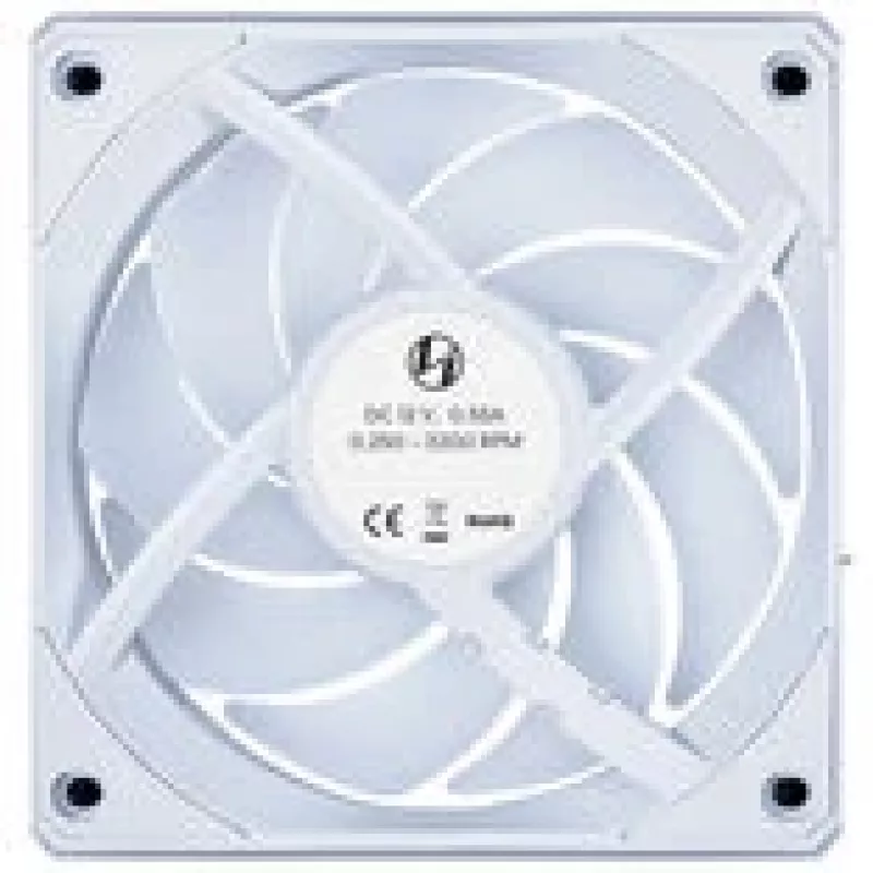 Wentylator obudowy Lian Li UNI FAN 12CL1W3W biały, bezprzewodowy, 120 mm — 120 mm, kompatybilny z hubem PWM, modułowy