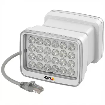 AXIS T90D35 PoE W-LED Illuminator - Iluminator podczerwieni - Montaż sufitowy możliwy, montaż na słupie, odpowiedni do montażu na ścianie - Do użytku wewnątrz i na zewnątrz - Biały, srebrny - do AXI