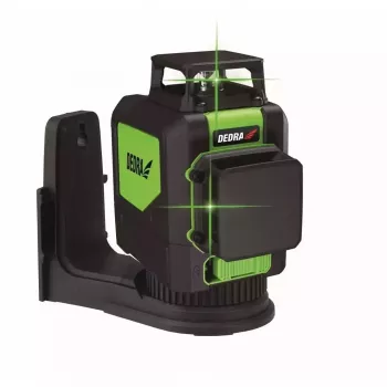 Poziomica laserowa Dedra MC0906 2D zielona wiązka, zasięg 20 m