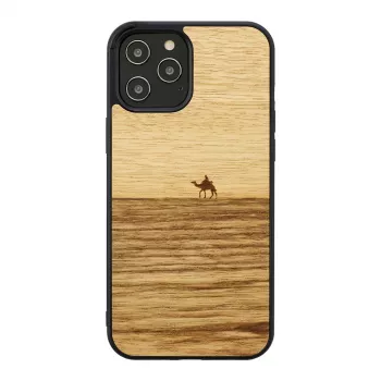 Etui na telefon man and wood dla iPhone 12 Pro Max Terra Czarny — ochronny tył etui