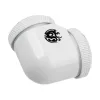 Adapter 90° BitsPower do twardych rurek 16mm AD, biały