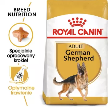 Sucha karma dla psa Royal Canin German Shepherd Adult, 11 kg — duża rasa, drób, 24% białka, 19% tłuszczu