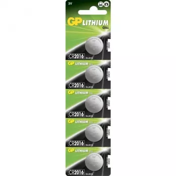 GP Batteries CR2016 Ogniwo litowe - litowe - pastylkowe - 3 V (060.2016C5)