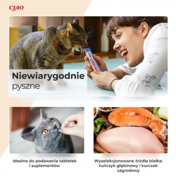 INABA Churu Zestaw Tuńczyk – przysmaki dla kota – 60 x 14g
