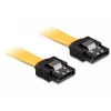 Kabel SATA męski/męski DeLOCK 82809 0.5m żółty