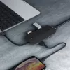 Stacja dokująca do laptopa AUKEY CB-C71 — 3x USB‑C (USB 3.2 Gen1), HDMI, RJ‑45, MicroSD, USB PD 100 W, kabel 0,15 m, czarna