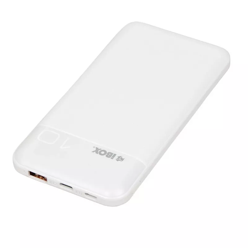 Przenośny power bank IBOX IPB10 10000 mAh, litowo-jonowy, Quick Charge 3.0, wyjścia USB-C i USB-A, 20W PD