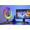 Pierścień LED RGB 26 cm ze statywem