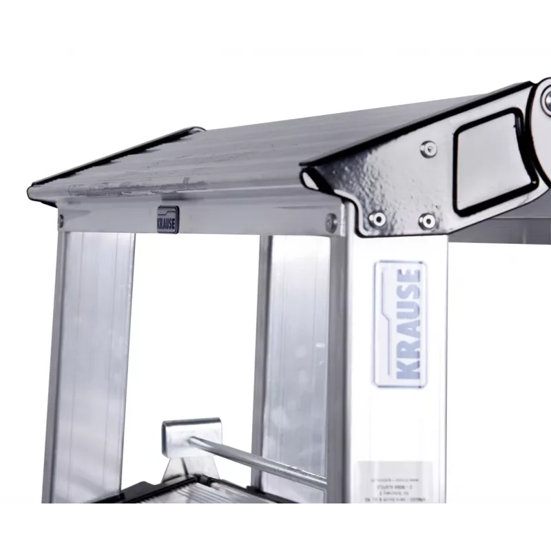 Stopień schodkowy Krause 126030 — aluminiowy, 3-stopniowy, maks. wysokość 65 cm, 6,1 kg, szerokość 500 mm