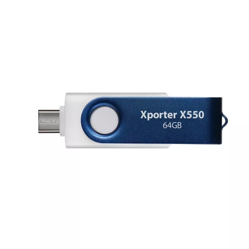 Pendrive Patriot Memory 64 GB Dual USB A+C PS64GX550AAD biało-niebieski