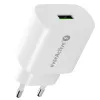 ŁADOWARKA DO TELEFONU 1X USB 18 W QC 3.0 BIAŁA