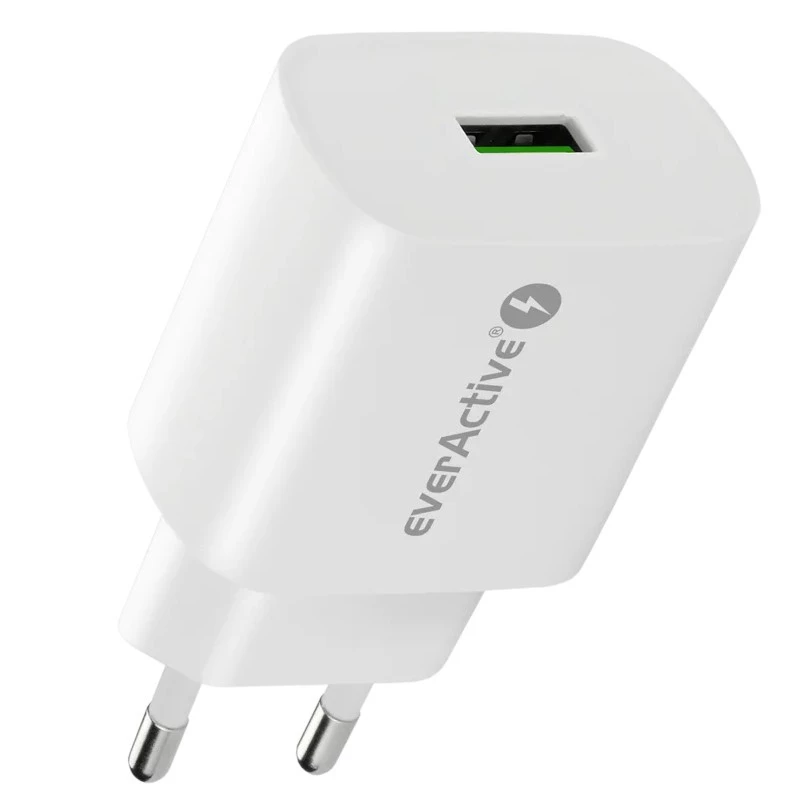 ŁADOWARKA DO TELEFONU 1X USB 18 W QC 3.0 BIAŁA