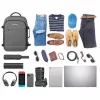 Plecak Manhattan Rome Notebook Travel 17,3 cala dwie kieszenie 40 l jasnoszary