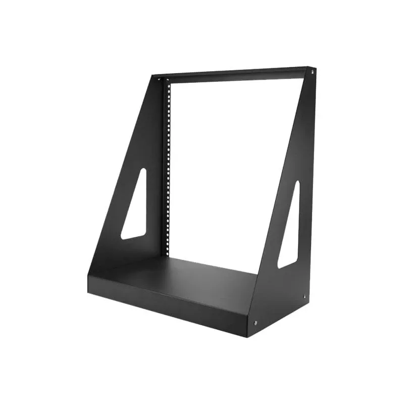 StarTech.com 2-Post 12U Heavy-Duty Desktop Server Rack, Small Open Frame 19in Computer Rack, Compact sieciowy Rack for AV / Studio / Data / IT Equipment, TAA Compliant - Free Standing Two-Post Home/Office Rack