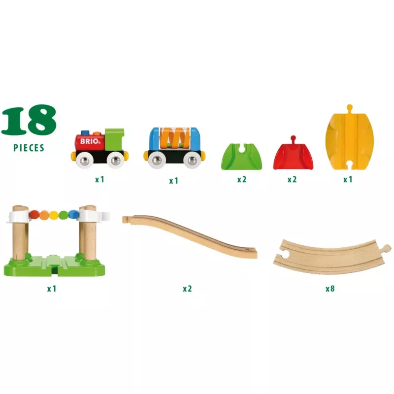 Zabawkowy pociąg Ravensburger BRIO — wielokolorowy dla dzieci od 1,5 roku życia