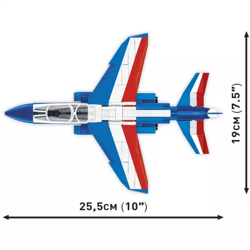Zabawka konstrukcyjna Cobi Alpha Jet Patrouille de France model w skali 1:48 COBI-5841