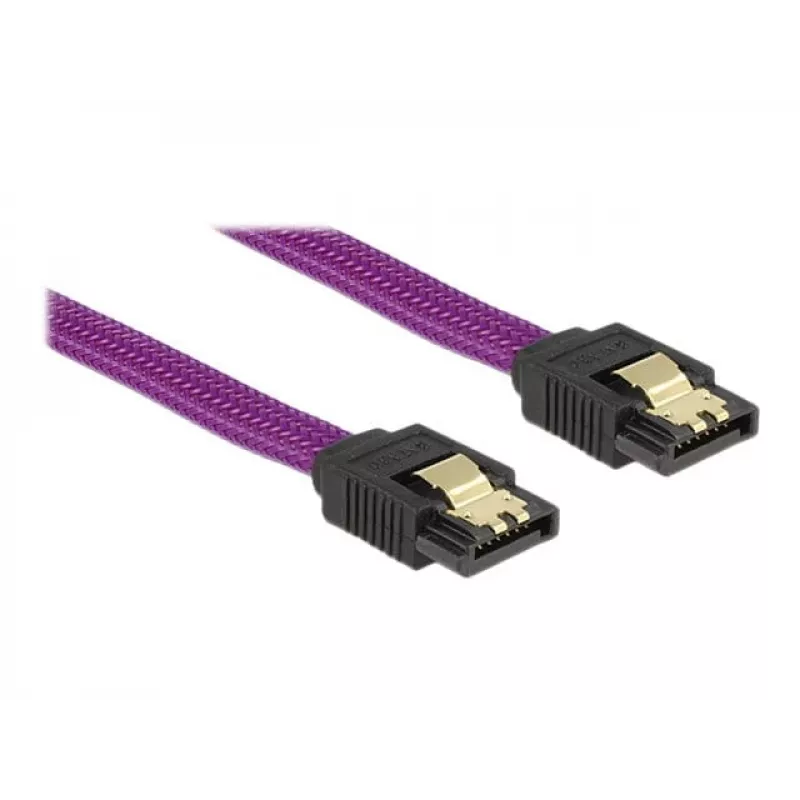 Kabel SATA DeLOCK 83691 0,5 m SATA 7-pin Fioletowy
