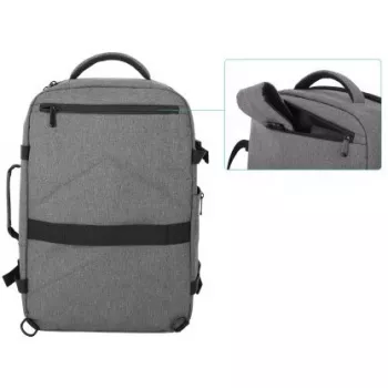 Plecak Manhattan Rome Notebook Travel 17,3 cala dwie kieszenie 40 l jasnoszary