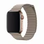 Pasek Leather Loop do Apple Watch 44 mm — Devia Elegant Stone, skórzane zapięcie magnetyczne