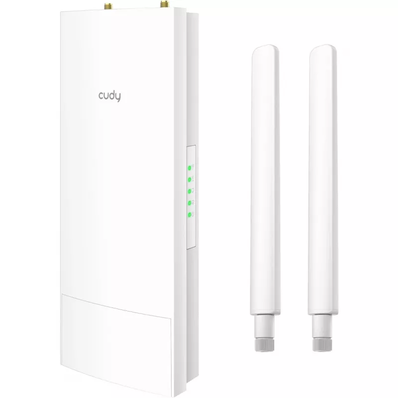 Access Point Cudy AP1300 Outdoor — dwuzakresowy 2,4/5 GHz, 300/867 Mb/s, IP65, PoE, 2 zewnętrzne anteny RP‑SMA