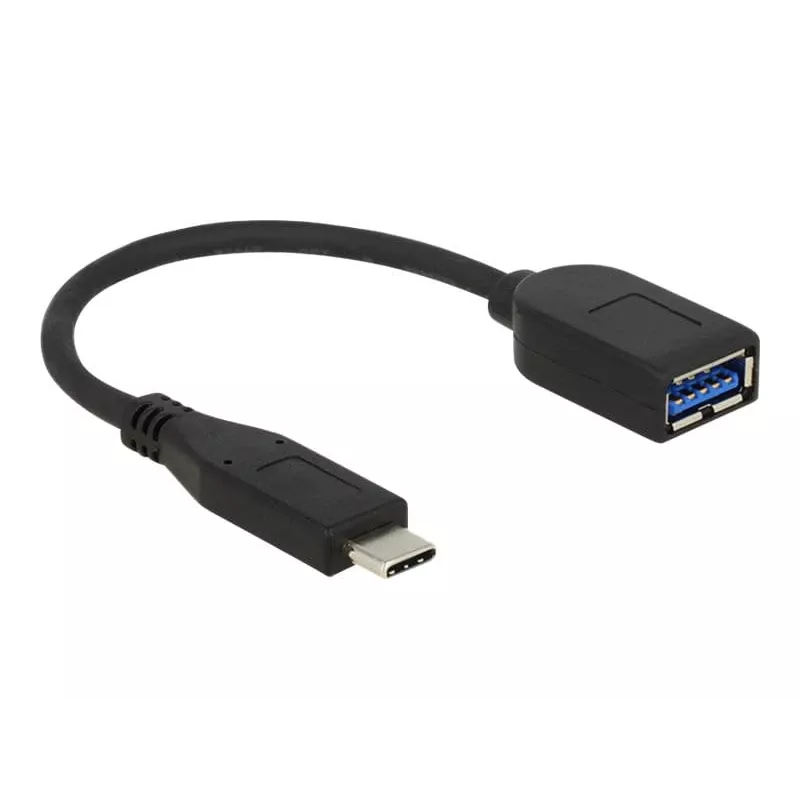 Kabel USB DeLOCK USB 3.1 Gen 2 Typ-C/Typ-A 0,1 m Czarny