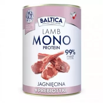 BALTICA Nutraceutic Monoprotein Jagnięcina z prebiotykami - karma mokra dla psa - 400g