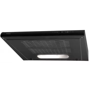 Okap kuchenny do zabudowy AMICA OSC6212B, 600 mm, maksymalny wydatek 163 m³/h, filtr aluminiowy, LED, 3 prędkości