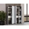 OLIV 2D CLOSED SHELVING UNIT, ANTHRACITE/Biały SET