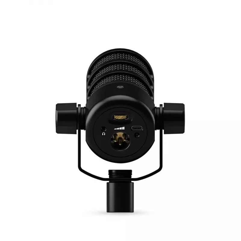 Mikrofon studyjny RØDE PodMic USB — kardioidalny XLR/USB, 24-bitowy/48 kHz, USB-C, wyjście słuchawkowe, pokrętło głośności, czarny