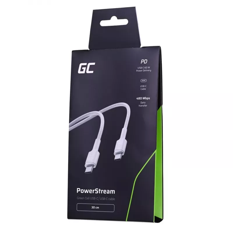 Przewód USB Greencell KABGC31W Biały