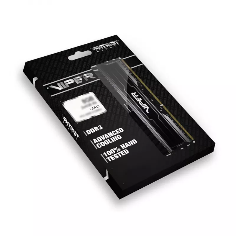 Patriot Viper 3 Black Mamba PV38G160C9K pamięć RAM 8 GB (2x 4 GB) DDR3 1600 MHz CL9 DIMM, czarna
