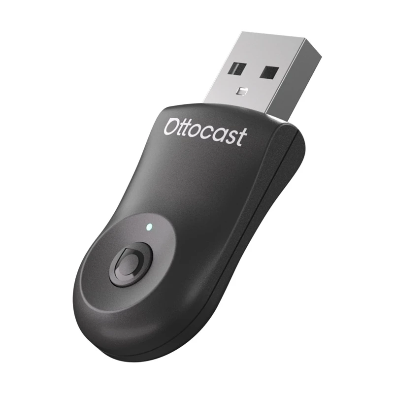 Bezprzewodowy adapter Ottocast CA505-T 2-w-1 Bluetooth i Wi‑Fi do systemów multimedialnych samochodu