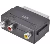 Profesjonalny adapter SpeaKa RCA / SCART [3x gniazdo RCA - 1x wtyk SCART] Czarny (SP-7869904)