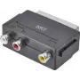 Profesjonalny adapter SpeaKa RCA / SCART [3x gniazdo RCA - 1x wtyk SCART] Czarny (SP-7869904)