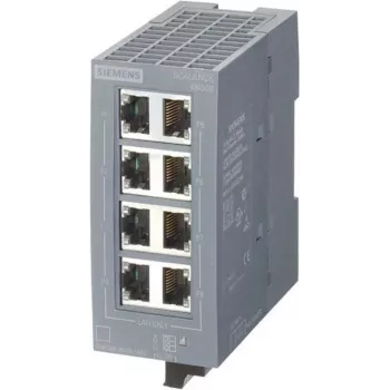 Niezarządzalny przełącznik przemysłowy Siemens SCALANCE XB008, 8 portów Ethernet, 100 Mb/s, model 6GK5008-0BA00-1AB2