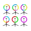 Pierścień LED RGB 26 cm ze statywem