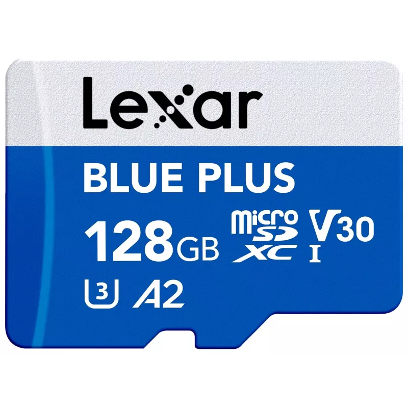 Karta pamięci MicroSDXC Lexar niebieski PLUS 128 GB UHS‑I U3 V30 170 MB/s