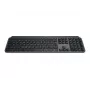Bezprzewodowa klawiatura pełnowymiarowa Logitech Master MX Keys S — Grafit, Bluetooth i 2,4 GHz (Nano), ładowanie USB-C, podświetlenie, QWERTY US International