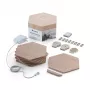 Nanoleaf | Elements Wood Look Hexagons Starter Kit (13 paneli) | Chłodna biel + Ciepła biel