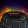Głośnik przenośny MANTA ATTIS SPK0802 120W, Bluetooth, wejście przewodowe, akumulator, FM, oświetlenie LED