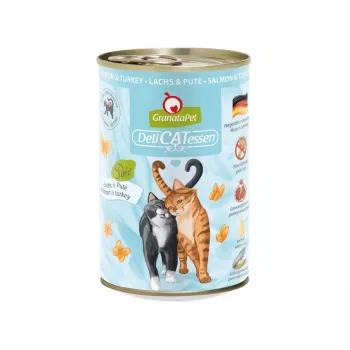 GRANATAPET DeliCATessen Salmon and turkey - mokra karma dla kota - 400g