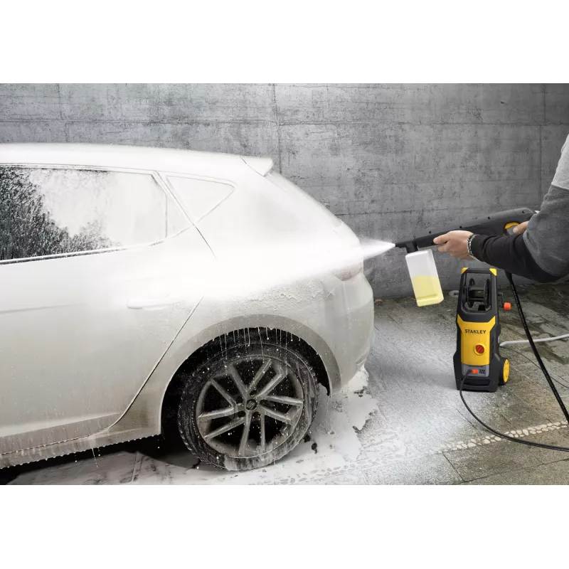 Myjka ciśnieniowa STANLEY SXPW16E — pionowa, 1600 W, 125 barów, 420 l/h, pompa aluminiowa
