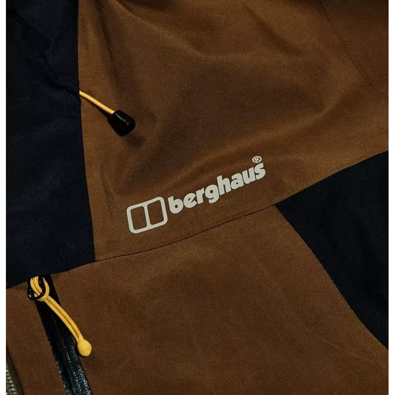 Męska kurtka hybrydowa z kapturem Berghaus rozmiar M brązowy