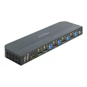 Przełącznik KVM DeLOCK 11484 Czarny