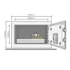 Yale YSV/170/DB2/P Sejf wolnostojący 3,8 l Stal Różowy