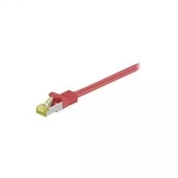 Wentronic GoobayCat.7 przewód instalacyjny kabel krosowy, S/FTP (PiMF), czerwony, 20 m - LSZH bezhalogenowy, miedź, wtyk RJ45 (91661)