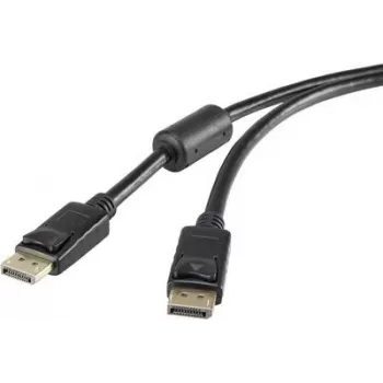 Renkforce Kabel połączeniowy DisplayPort [1x wtyk DisplayPort - 1x wtyk DisplayPort] 1 m Czarny (RF-3433992)