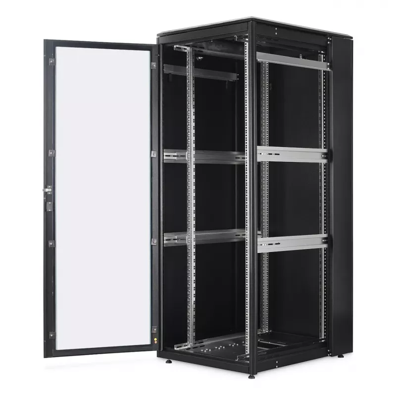 Szafa sieciowa DIGITUS Unique Light seria 42U 800×1000 mm (szer.×gł.) wolnostojąca, 800 kg, IP20, zamek na klucz