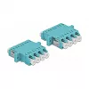 Adapter światłowodowy DELOCK LC Żeński–Żeński OM3 duplex (2 szt.)