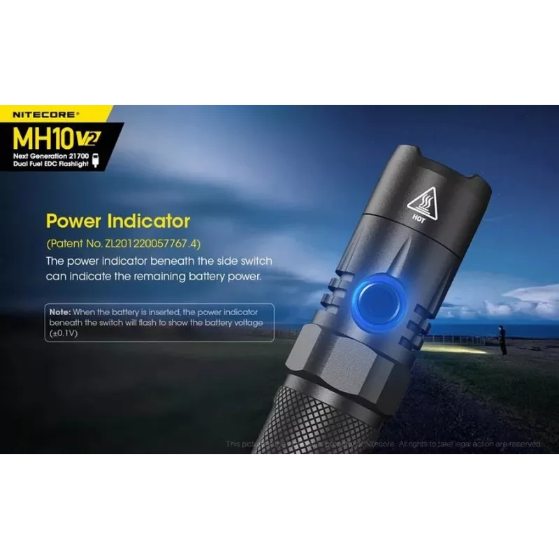 Latarka ręczna Nitecore MH10 V2 czarna